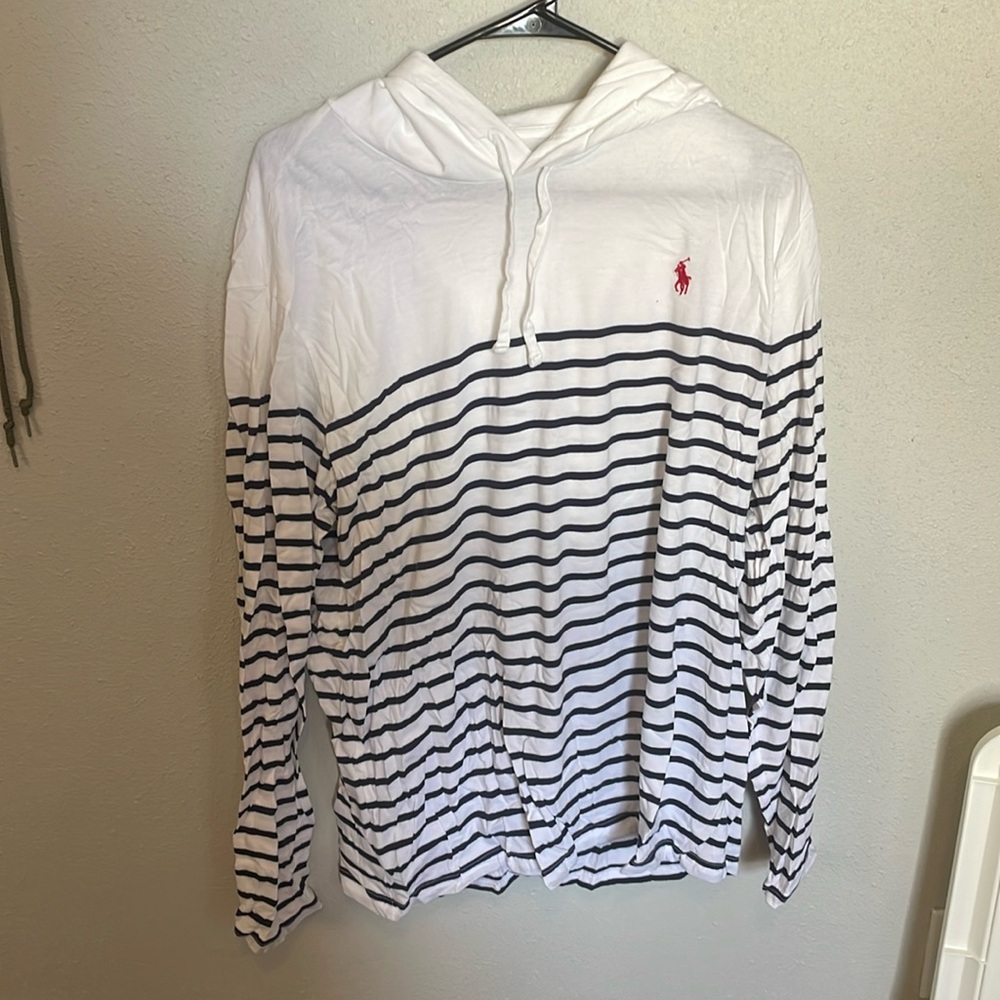 polo long sleeve hood